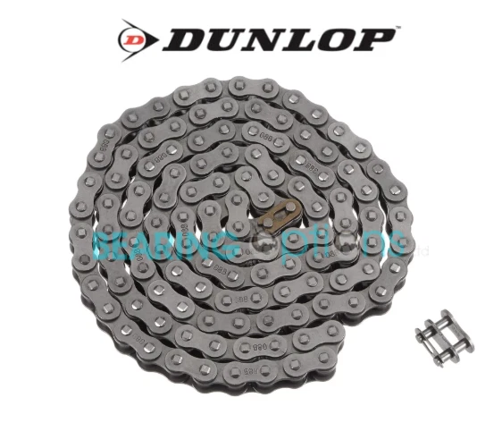 DUNLOP - HIGH QUALITY British BS (DUNLOP) Simplex Drive Roller Chain Choose 1 / 2 / 5 Metres + Links