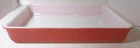 1950's Pyrex casserole dish Vintage Flamingo Pink  #232 2 quart 13x8x2
