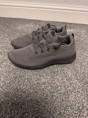 Allbirds Wool Runner Mizzles graue Damen-Sneaker/Schuhe UK 6 7,5