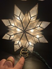 Kurt Adler 10-Light Capiz Clear Star Treetop...