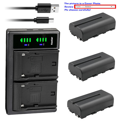 Kastar Battery LTD2 Charger for Genaray LED-7100T 312 LED Variable-Color Light