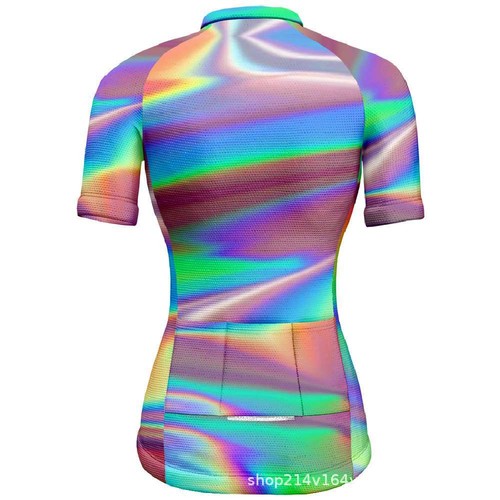 Colourful Cycling Jersey Women's Short Sleeve MTB Bike Bicycle Cycle Jersey Top - Picture 12 of 62