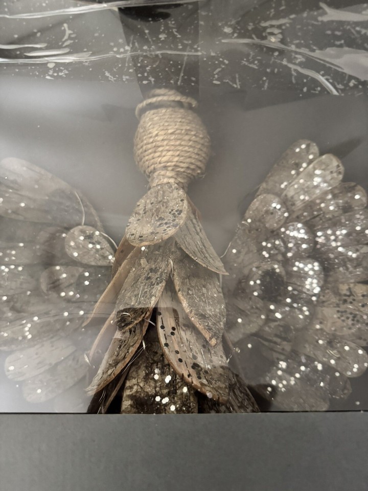 POTTERY BARN New in Box WOODLAND ANGEL Lit Tree birch Topper New eBay