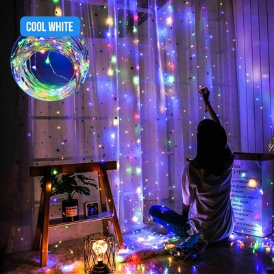 Led Star Lights Battery Fairy String Copper Wire Xmas Party Bedroom Home Decor Ebay