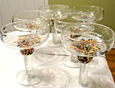Baha Confetti Handcrafted Margarita Glasses, Time to celebrate (6)