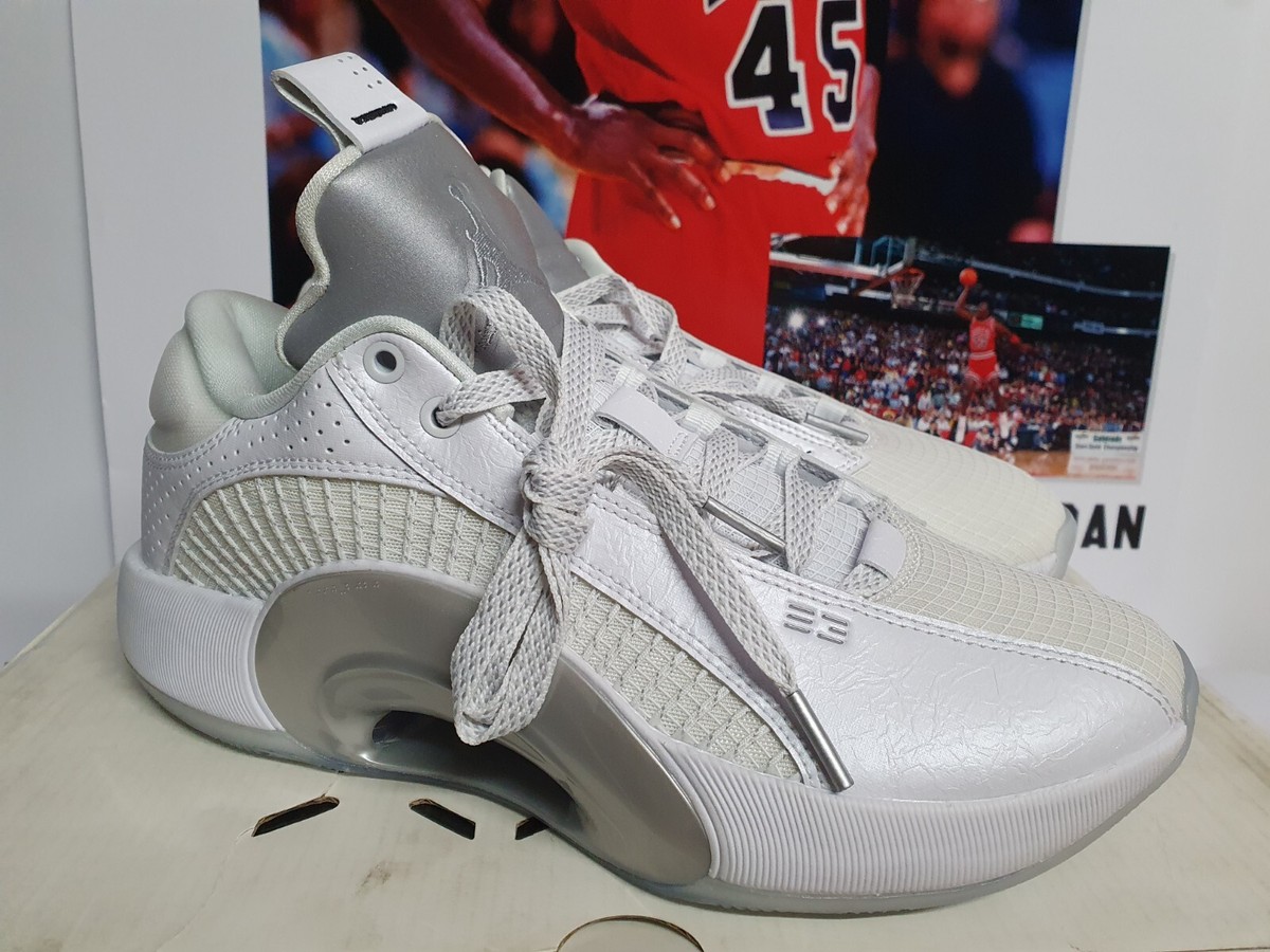 Nike AIR JORDAN XXXV 35 White Metallic Silver Men's UK 7 EUR