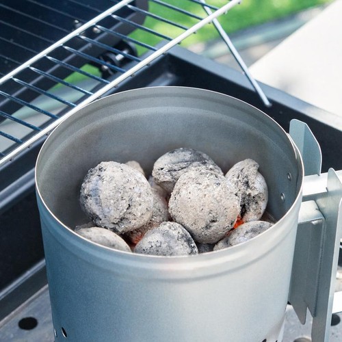 Charcoal Chimney Starter with Safety Handle for Grilling BBQ Barbecue Tools - Picture 6 of 9