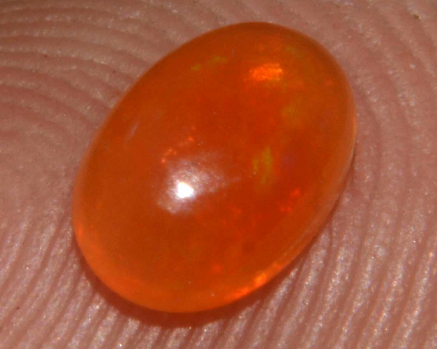 Orange Äthiopischer Opal Feuer Welo Oval Schlicht Cabochon 4x6m 0.20Ct ...