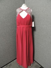 Little Mistress Embellished Maxi Dress Cherry UK 24 LN043 FF 13