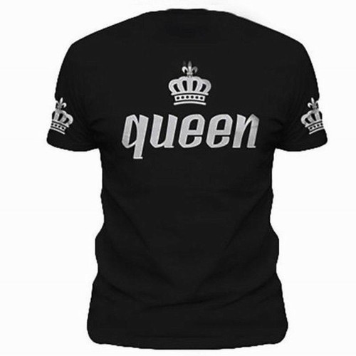 Couple T-Shirt Crown King And Queen Love Matching Summer Fashion Unisex Tee Tops - Picture 13 of 51