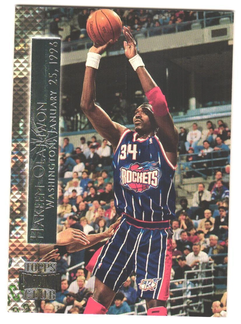 1996-97 Stadium Club Hakeem Olajuwon #SM4 Shining Moments