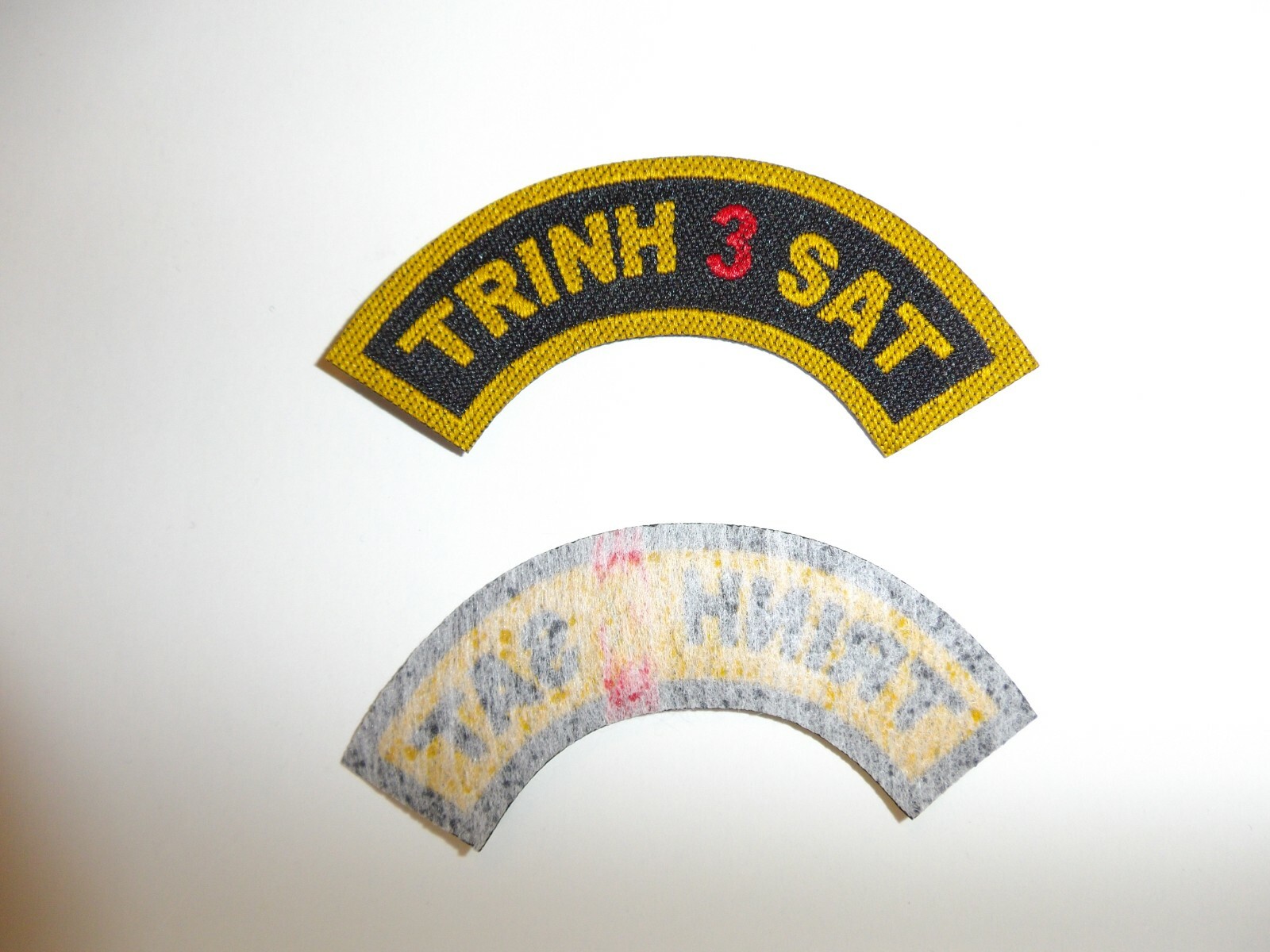 e3799 RVN Reconnaissance Tab Vietnam Recon Trinh 3 Sat woven die cut ...