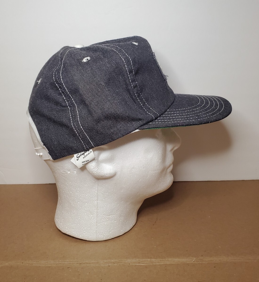 Vintage Case Full Denim Snapback Hat Made USA RARE! *… Gem