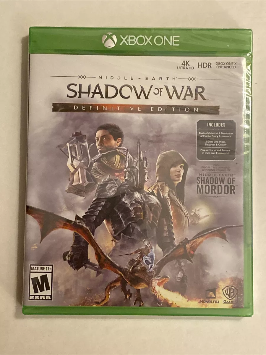 Middle Earth Shadow of War Definitive Edition Xbox One NEW Cracked Box