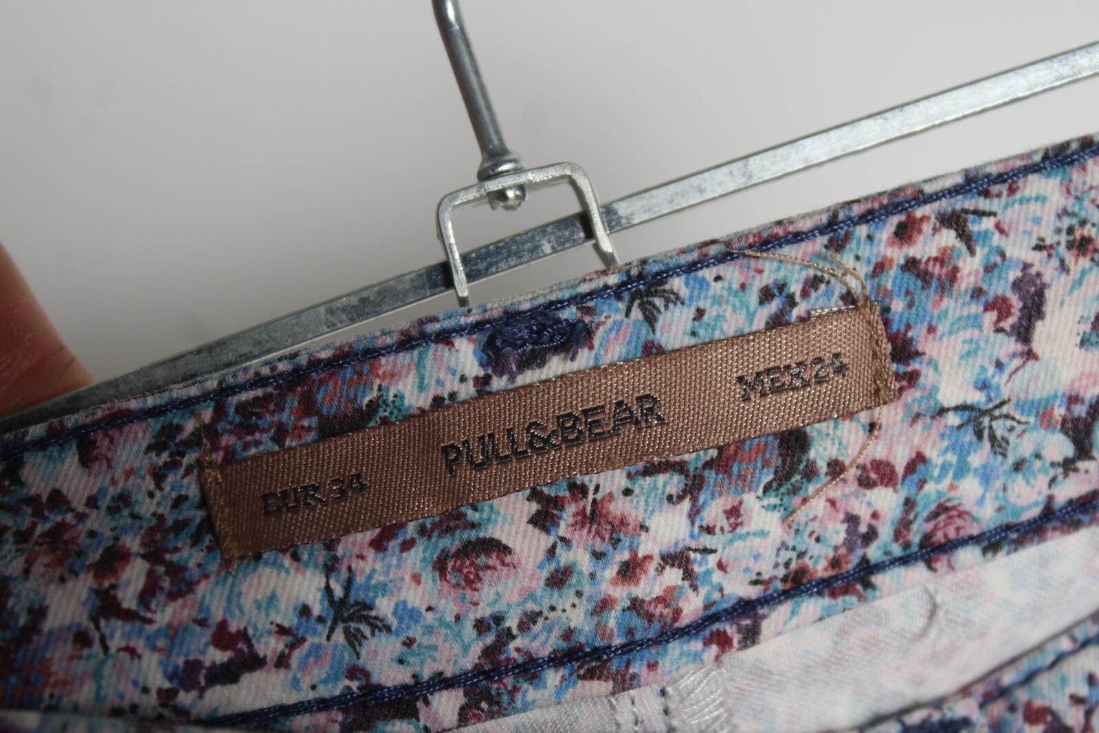 Pull and Bear Womens Patterned Denim Hotpant Shor… - image 3