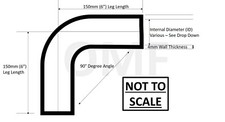 BLACK Silicone Hose Elbow Bends 45° 90° 135° 180° Degree Air Water Pipes