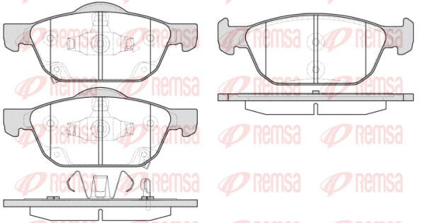 Remsa BremsbeläGe Bremsbelegsatz Vorne Passend FüR Honda Civic IX-image