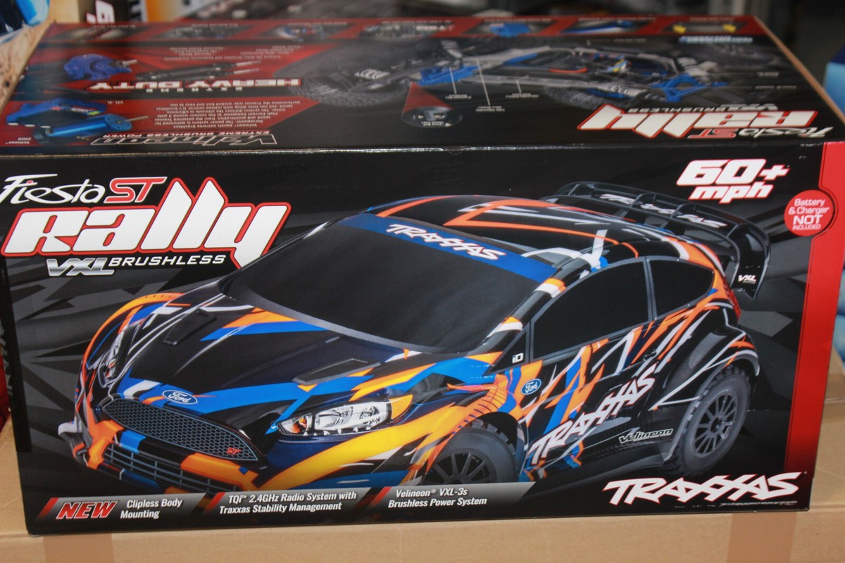 Traxxas TRX 74276-4 ORNG Ford Fiesta ST Rally 4X4 VXL Orange