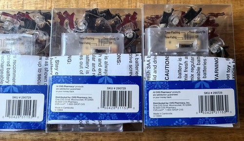 ❄️Merry Brite Lights Christmas Snowman 30 Count, 4 Packs, 9.51 ft Length LED❄️ - Picture 9 of 10