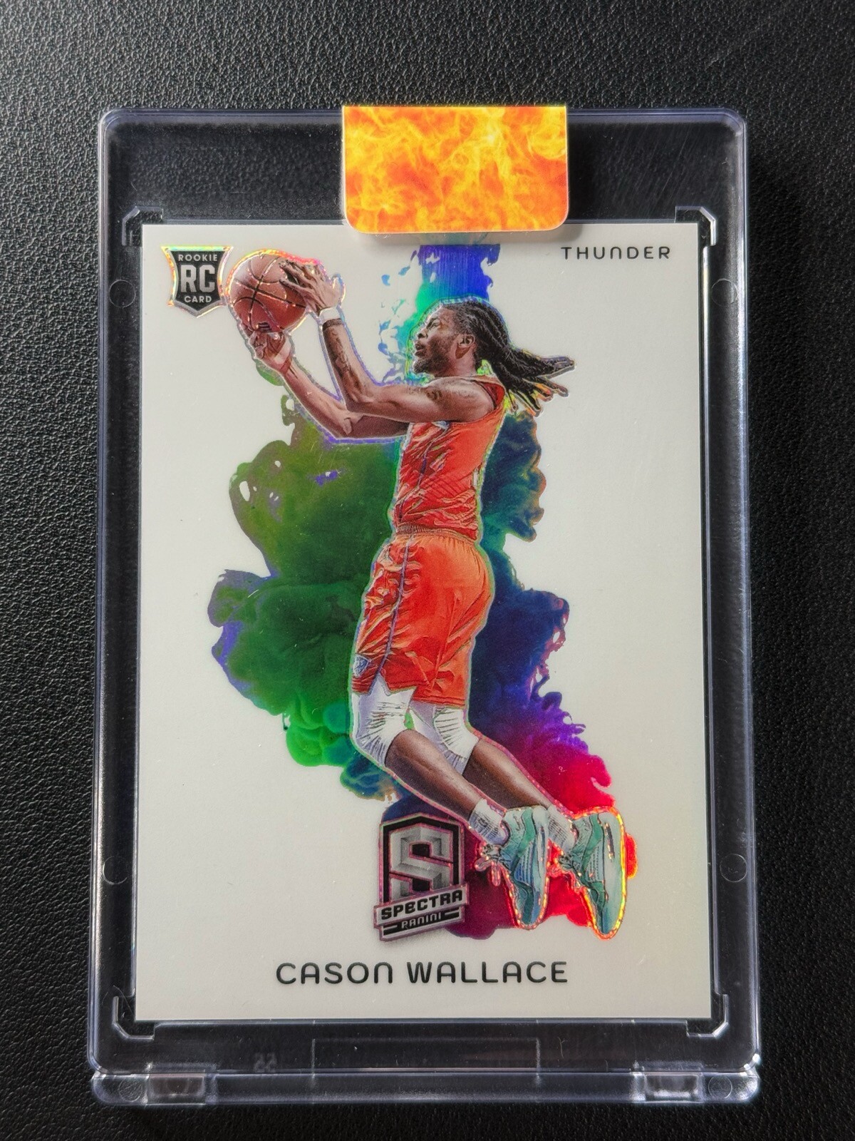 CASON WALLACE 2023-24 PANINI SPECTRA #9 COLOR BLAST PRIZM ROOKIE RC SSP RARE!