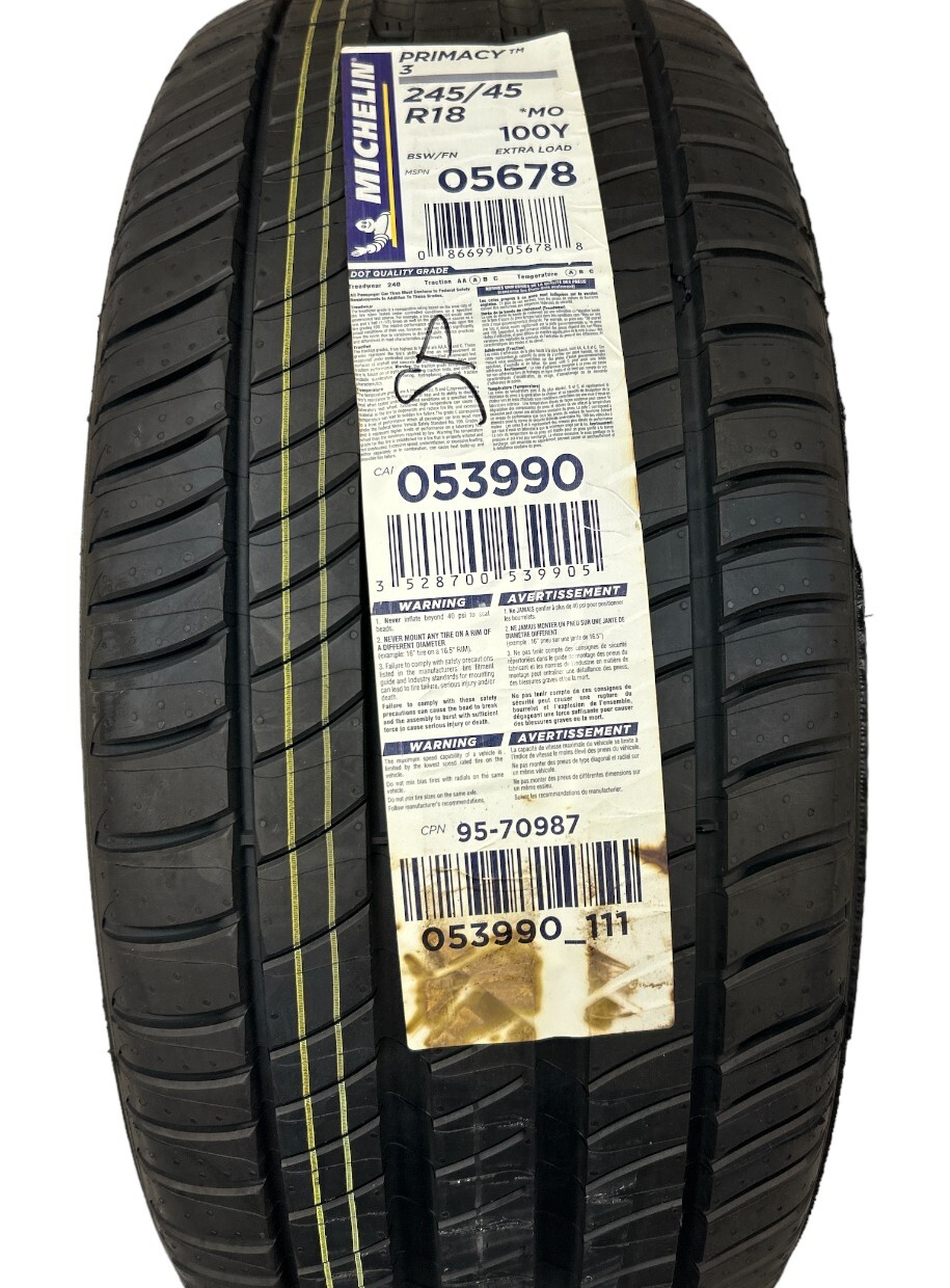 Michelin Primacy 3 245/45R18 Tire for sale online | eBay