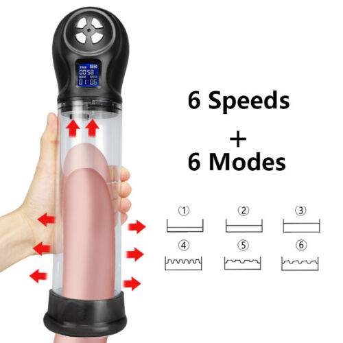 Penis Pump Vacuum Men Automatic Vibrator Male Masturbator Cock Extender Sex Toys eBay