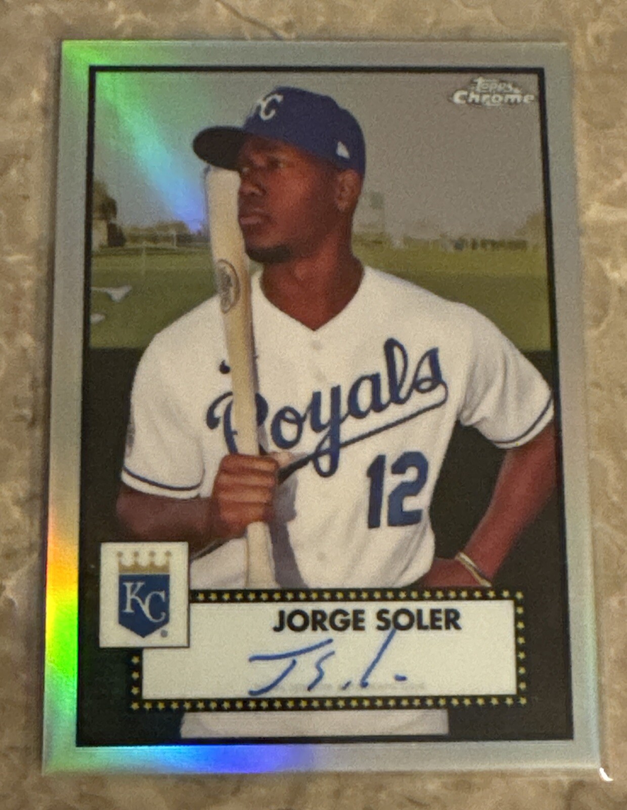 2021 Topps Chrome Platinum Anniversary JORGE SOLER Refractor Auto /199 KC Royals