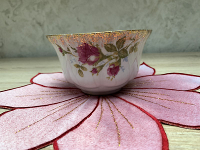 Schale mit Rosen und Goldrand, für Konfekt oder  Pralinen,   # 287
