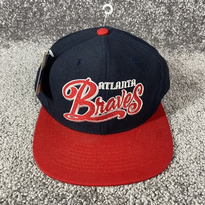 s-l400.jpg Atlanta Braves MLB Strapback Hat - Vintage 90s - NWT main image 0
