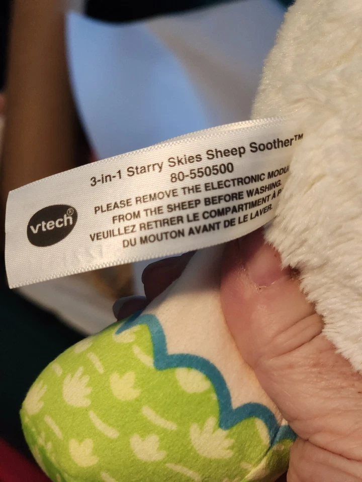Máquina de sonido chupete de ovejas Vtech 3 en 1 cielos estrellados luz nocturna para bebés Foto 4 de 4
