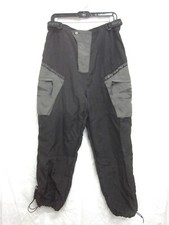32* DEGREES PAINTBALL PANTS BLACK GREY ADULT MEDIUM 32-36 ADJUSTABLE WAIST