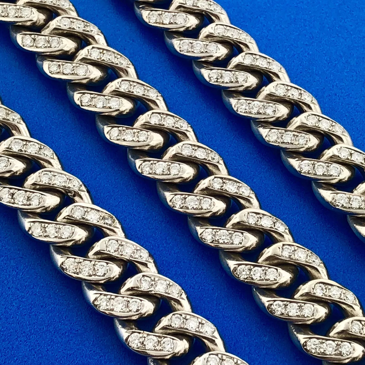 Diamond encrusted cuban link chain deals
