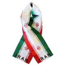 Iran Flag Print Scarf NEW One-Size-Fits-All Iranian Shawl Sash Wrap FREE S/H