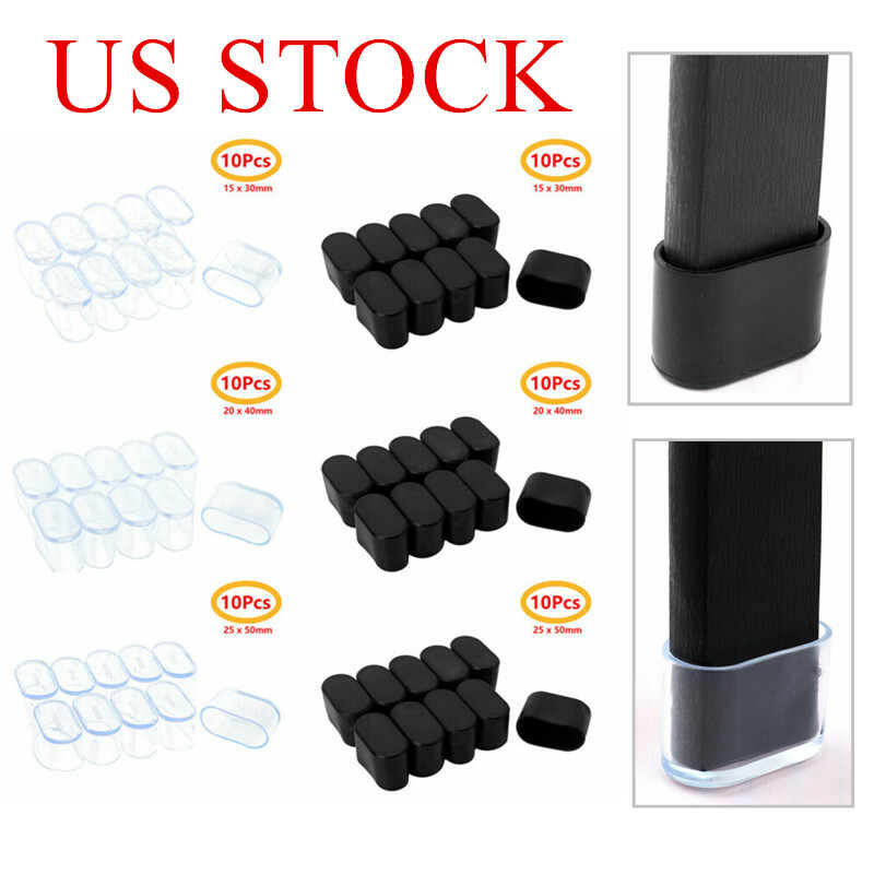 HJYZY 15mm X 30mm Oval Chair End Caps Tubing Plug Cap Furniture