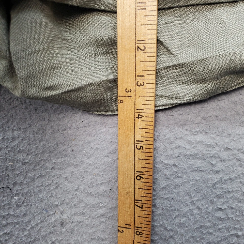 Pantalones Cortos GUESS Para Mujer Pequeños Bolsillos de Lino Verde Cintura Elástica Cordón Plegable Foto 4 de 4