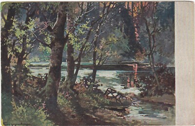 G1615 AFTER A SIGNED PAINTING - STREAM IN A UNDERGROWTH - SERIES 118