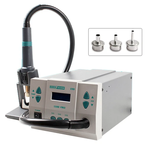 New QUICK 861DW Hot Air Rework Station Phone PCB BGA Hot Air Soldering Station