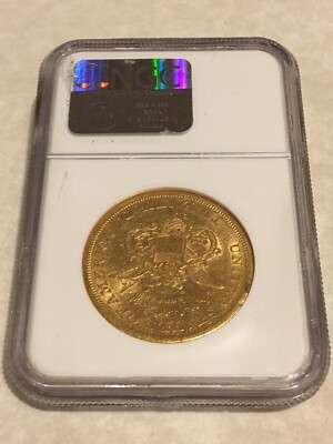 1856-S $20 NGC AU50 Liberty Double Eagle Gold Coin very good