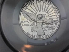 2022 - D Maya Angelou Washington Quarter From US Mint Bag PCGS MS66