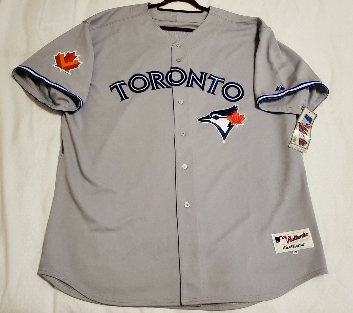 MAJESTIC AUTHENTIC 60 4XL, TORONTO BLUE JAYS TROY TULOWITZKI BLUE