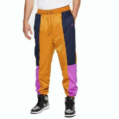 Jordan トレーニングパンツ ネイビー/オレンジ JORDAN $100 Men's WINGS FLIGHT SUIT Basketball Pants Joggers