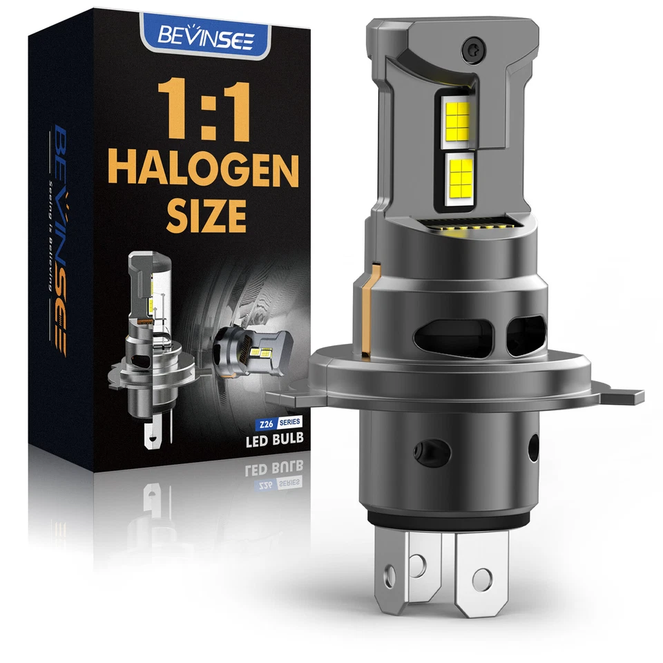 H4 HS1 LED MOTO Phare Ampoule 35W 6000LM pour Yamaha FJR 1300 FZ1 1000 FZ6 600 - Photo 1/4