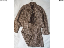 Dejac Haute Couture Parisian Designer Vintage Blazer and Skirt ,Set size EU 38