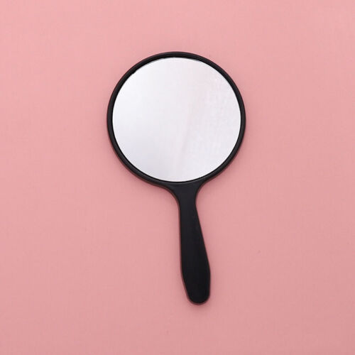 Handheld Makeup Mirror Round Vanity Mirror with Handle Hand Mirror Cosme_ro - Picture 12 of 17
