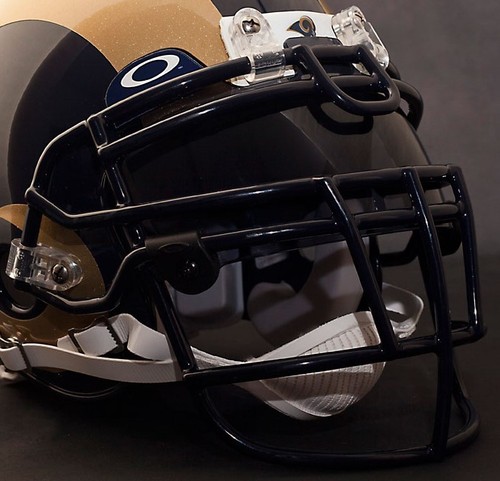 louis rams schutt rjop-ub-dw football helmet facemask/faceguard