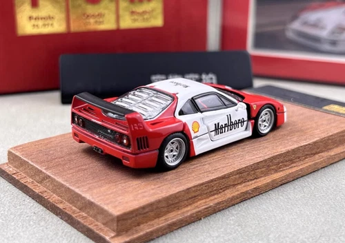 PGM 1:64 rot F40 Racing Sport Modell Diecast Metall Auto - Bild 7 von 14