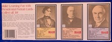 1992 Little Debbie Vintage US Political Presidential card William McKinley LOT