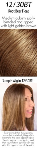 TOP STYLE Synthetic Topper by JON RENAU, 12" or 18", *ALL COLORS!* Full Coverage - Picture 22 of 45