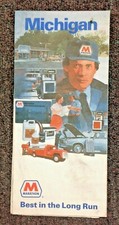 Vintage 1980 Marathon Gas Oil Company Dealer Service Station Michigan Road Map