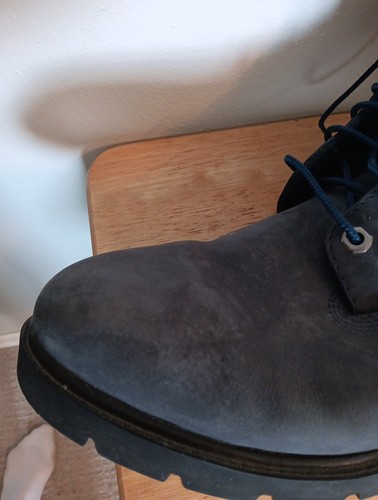 Mens Sz 13 Blue Navy Classic Nubuck Timberland 6" Boots A1K2T Black Soles - Picture 17 of 24